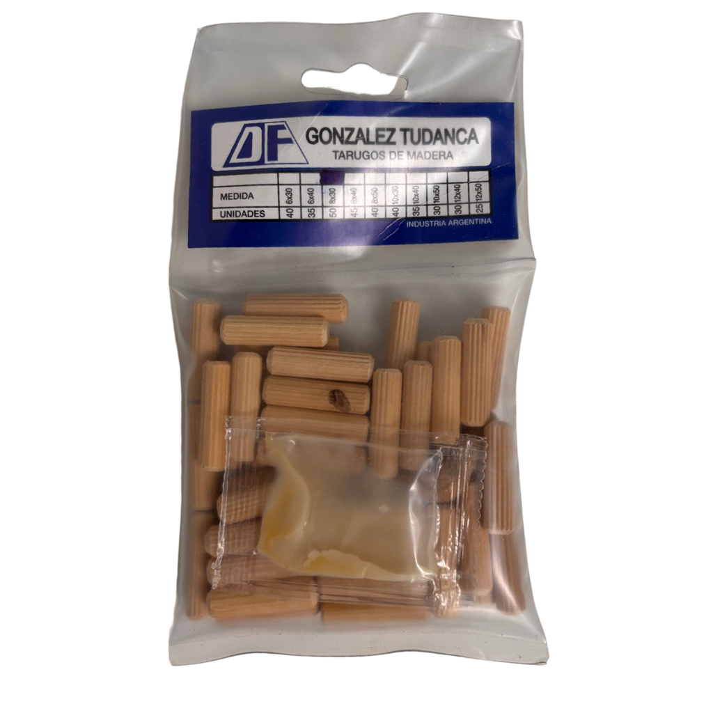 Blister tarugo 6 x 40 mm + cola 