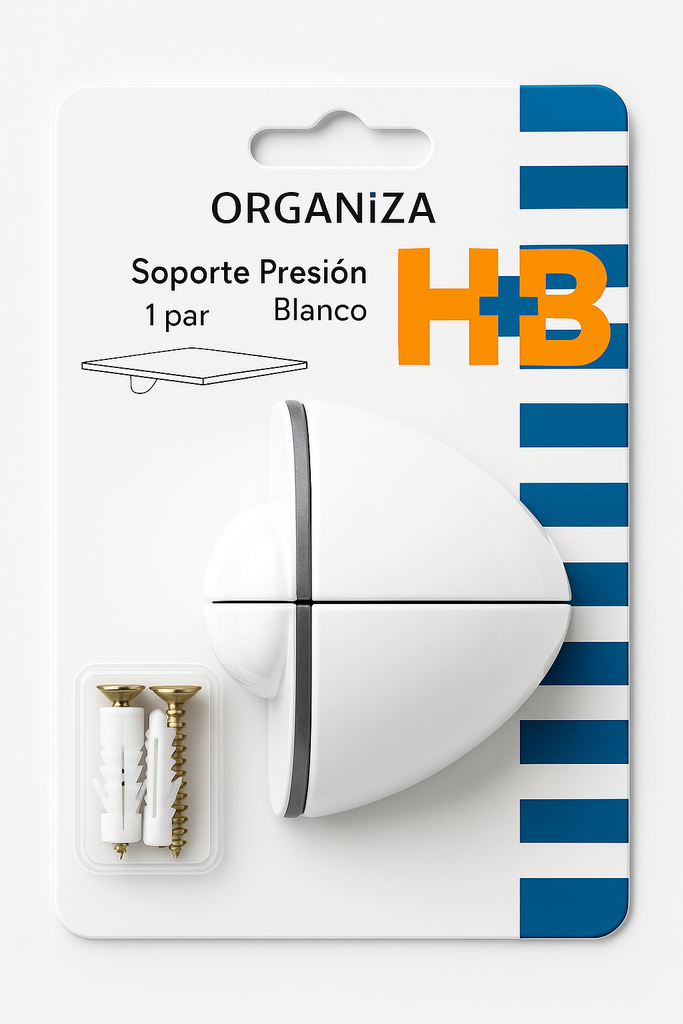 Soporte presion blanco 20