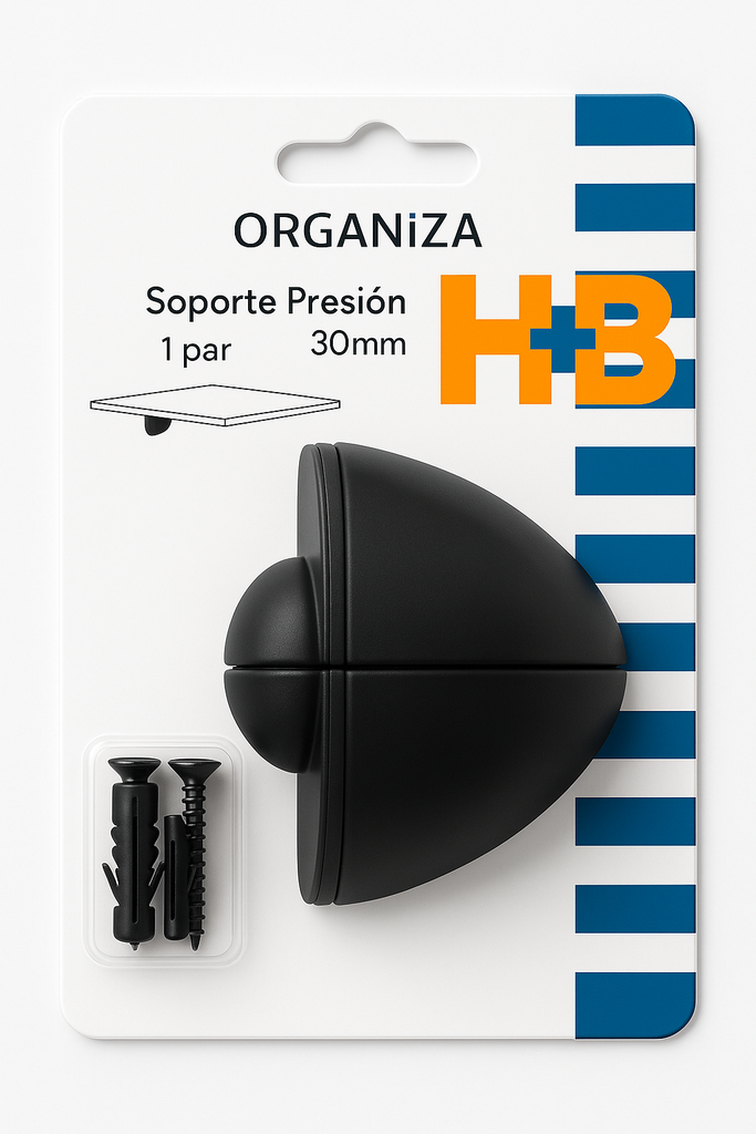 Soporte presion negro 30