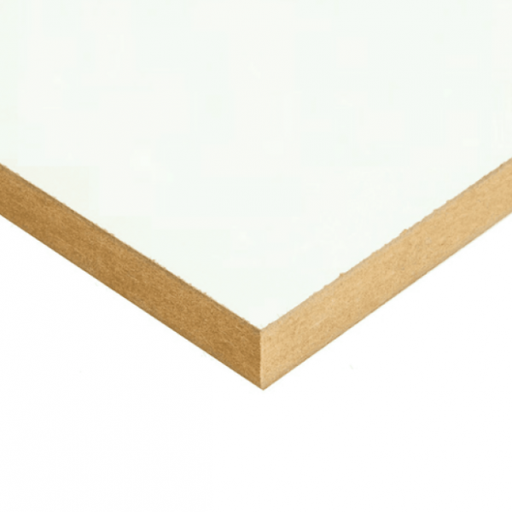[DS-000165] E. Mel MDF Blanco Semi Mate 18mm - W954 (Blanco Laca)