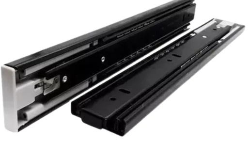 Corredera Telescopica Push 450mm negra Eurohard