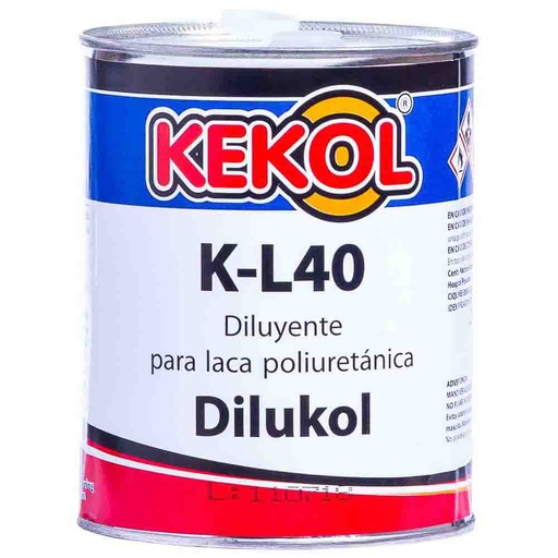 Diluyente p/ Laca Poliuretánica KEKOL K-L40 x 1 lts